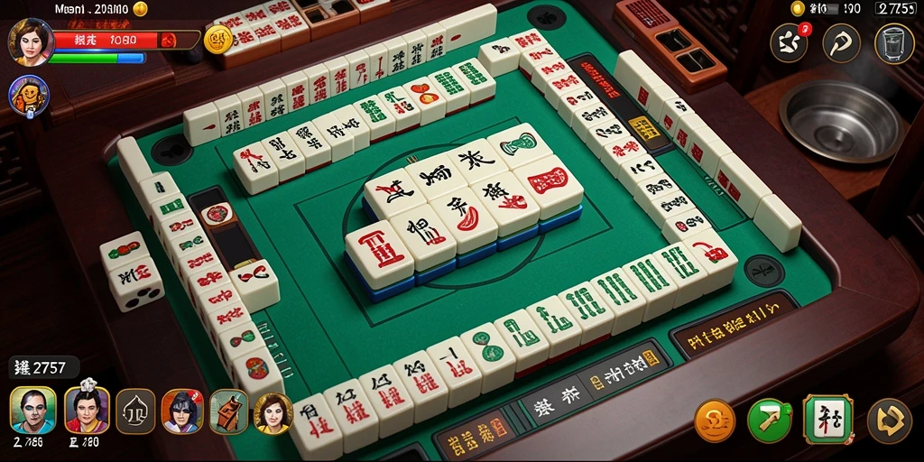 Screenshot gameplay <strong>2757</strong> yang menarik dengan tantangan Mahjong.