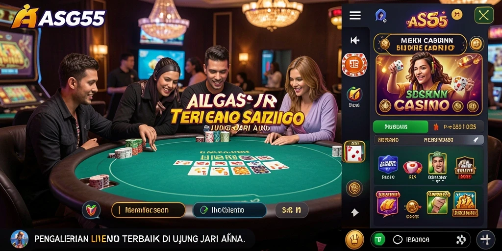 Tangkapan layar gameplay Live Casino yang seru dan interaktif.