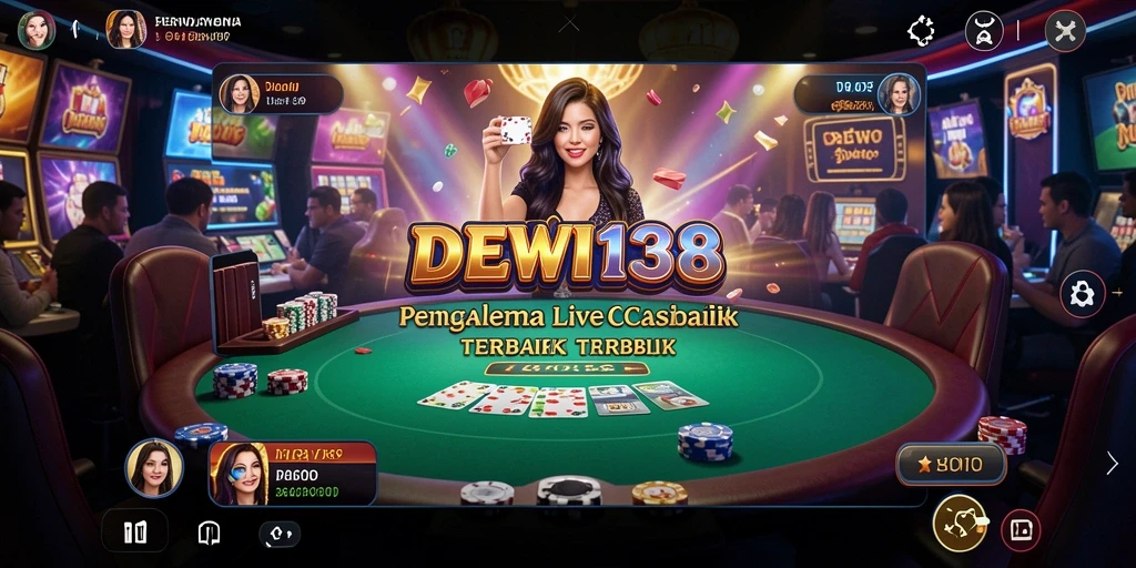 Tampilan menakjubkan gameplay Live Casino DEWI138 yang penuh aksi.