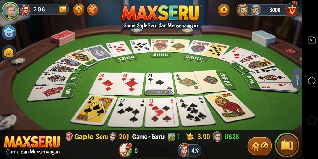 Tampilan gameplay MAXSERU yang menarik dan seru.