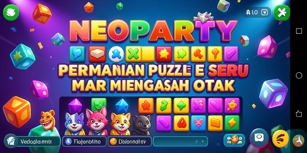Tampilan gameplay Puzzle yang menarik dan menantang.