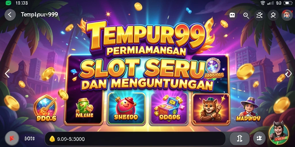 Tampilan gameplay seru dalam game Slot TEMPUR99.
