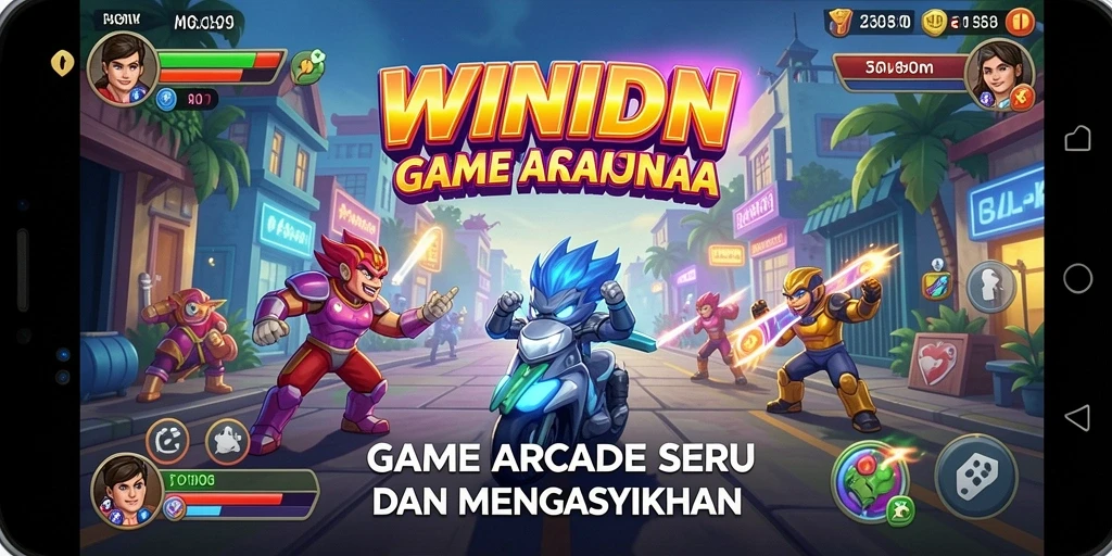 Tampilan gameplay seru dari WINIDN yang penuh aksi.